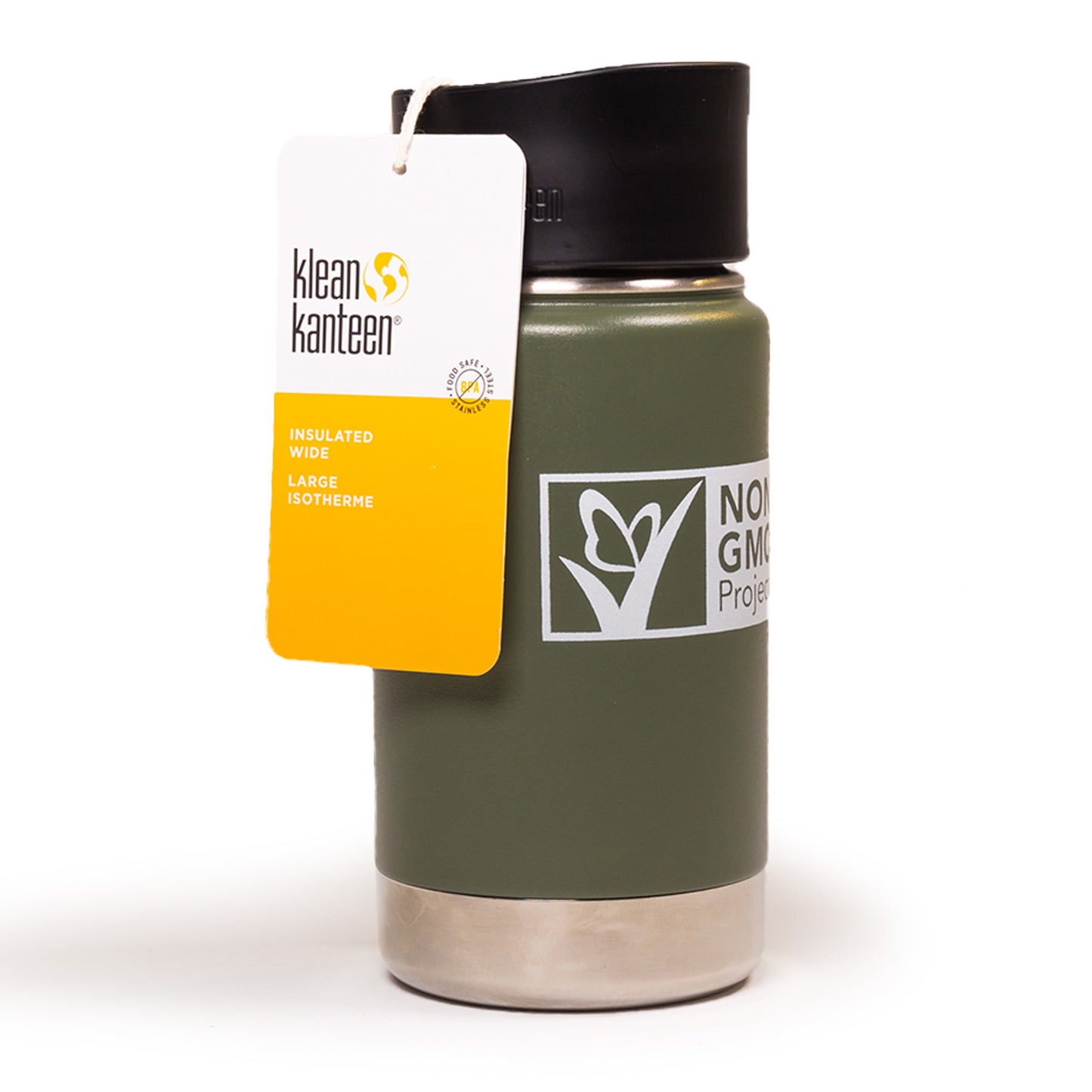 Another side of Non-GMO Project branded Klean Kanteen 